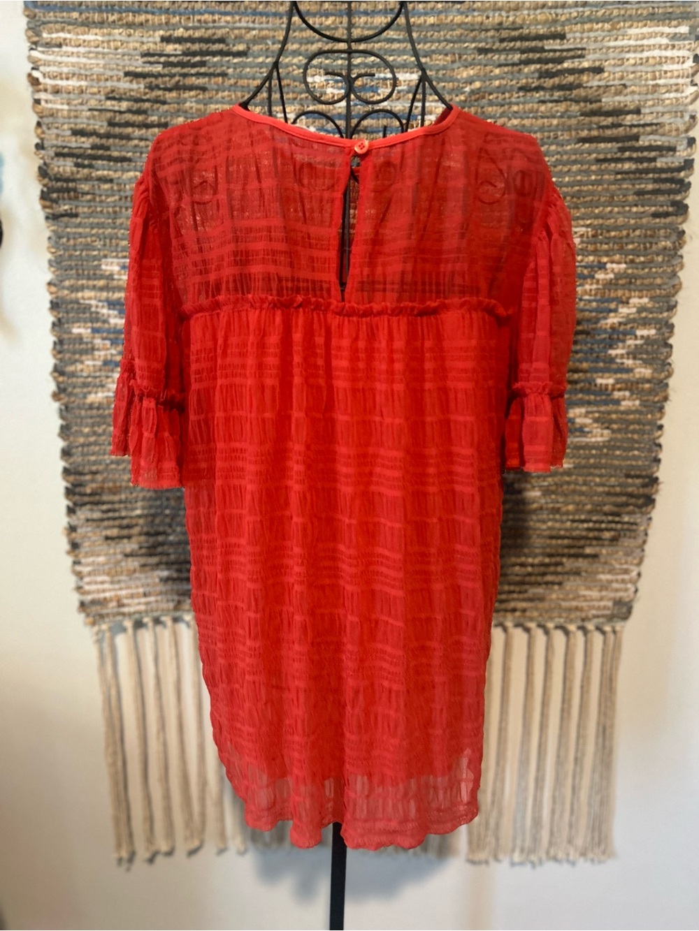Max Studio Women’s Textured Short Sleeve Top - Picture 7 of 11